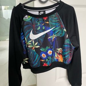 Nike Cropped Tropical Sweatshirt